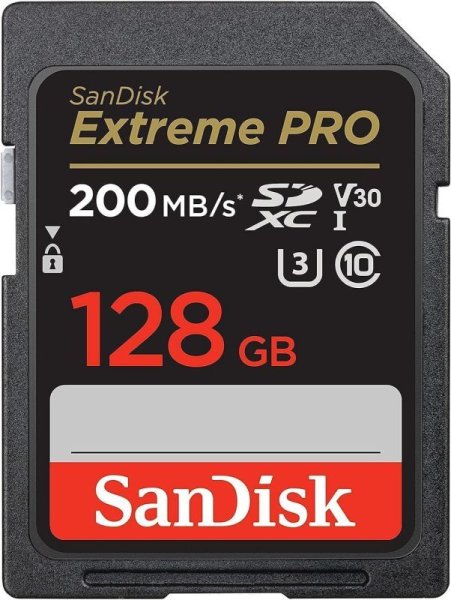 画像1: [オプション]128GB SDXC SanDisk サンディスク Extreme PRO Class10 UHS-I (1)