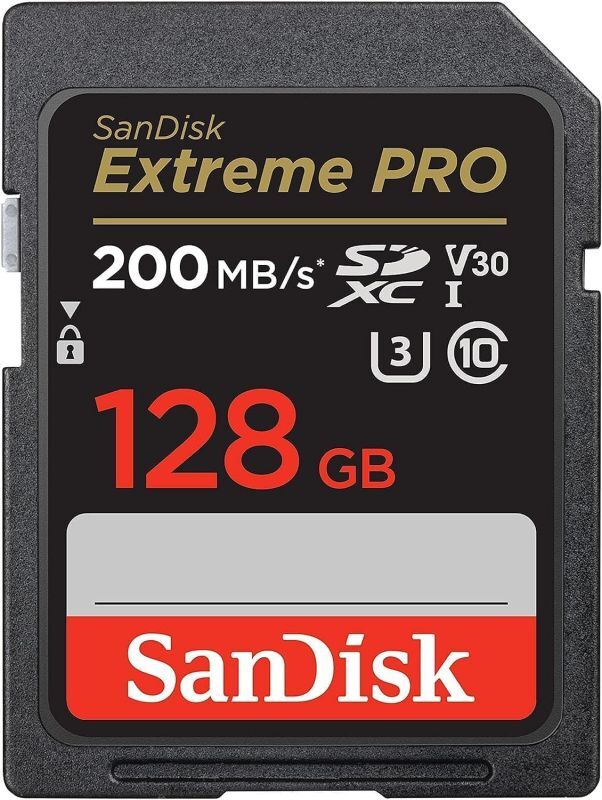 画像1: [オプション]128GB SDXC SanDisk サンディスク Extreme PRO Class10 UHS-I